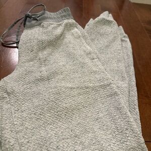 Textured double – knit, cotton joggers